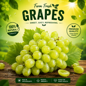 Farm Fresh Green Grapes - 250gm