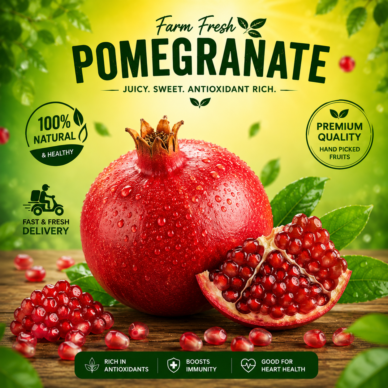 Farm Fresh Pomegranate - 1kg