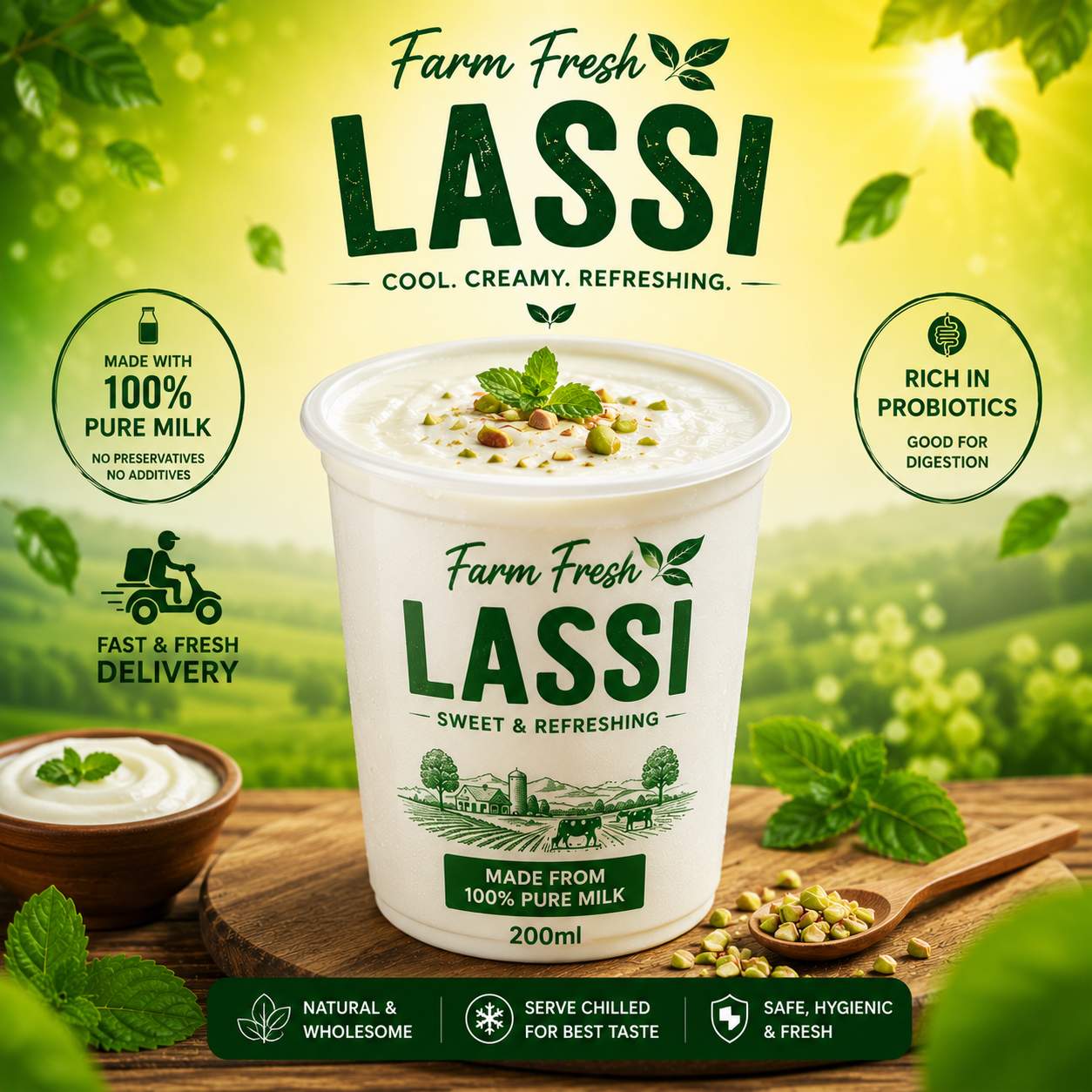 Farm Fresh Lassi - 250ml